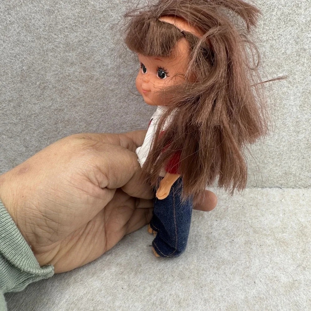 Vintage‎ 1978 Fran Mar Knickerbocker Moppets Doll Ladybug Brunette